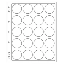 4 Lighthouse Grande Encap Coin Album Pages For 38-39mm Direct Airtite H Capsule