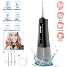 Oral Irrigator Dental Water Jet Teeth Floss Cleaning Flusher Air Powered