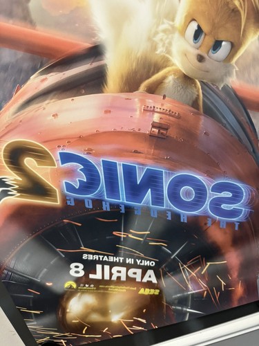 Sonic The Hedgehog 2 - Original DS Movie Poster - 27x40 D/S 2022 Never Hung New! - 第 4/13 張圖片