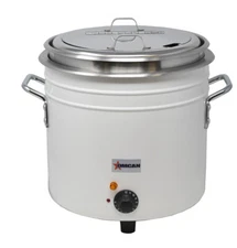 Omcan USA 46708 (Fw-Tw-5000-W) Retro Stock Pot Kettle, Electric, 11 Qt. Capacity