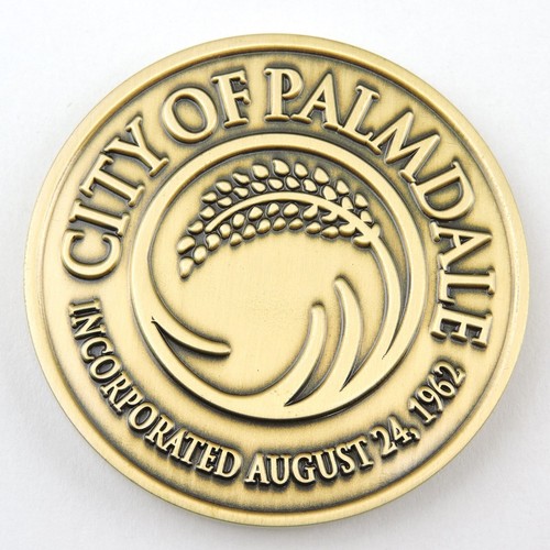 City of Palmdale CA Challenge Coin Aerospace Valley Incorporated 8-24-1962 - Picture 3 of 5