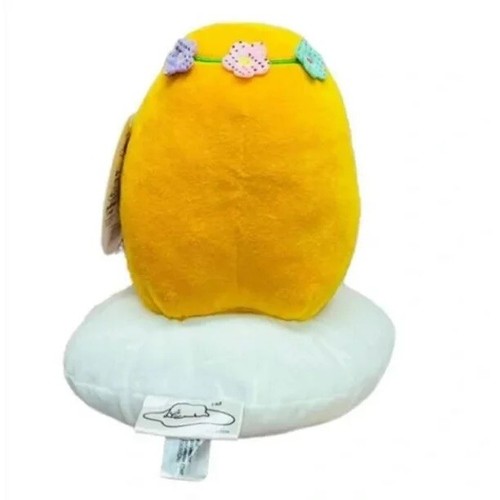 NEW Sanrio GUDETAMA The Lazy Egg with Flower Headband Plush Spring 2023 BNWT - 第 2/2 張圖片