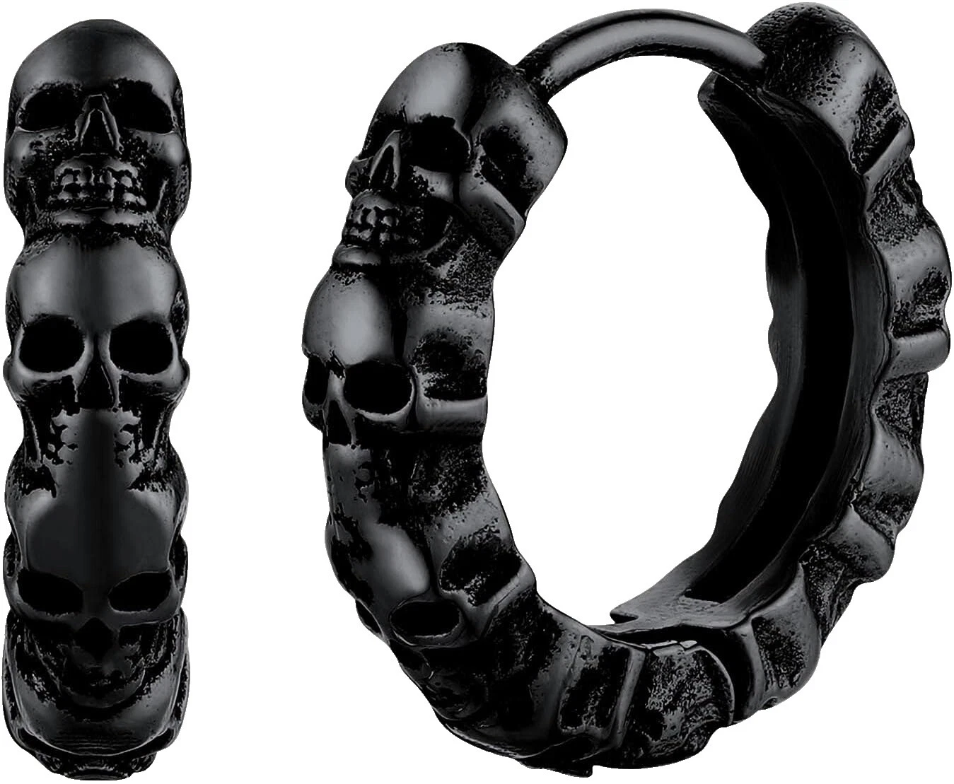 Pendientes de Moda De Tuerca Gótico Negro