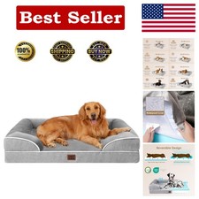 Luxury Orthopedic Dog Bed for Extra Large Dogs 44x32Inch, Waterproof Memory Foam
