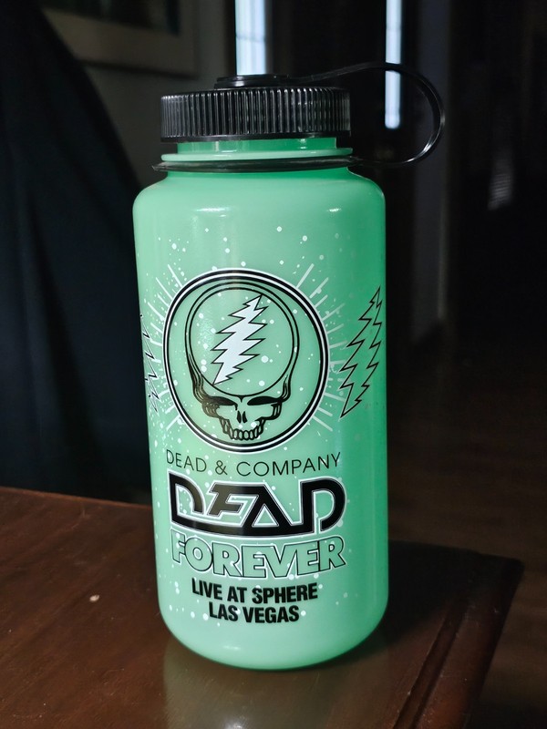 The Dead and Company-Las Vegas-Sphere-REVERB Nalgene glow-in-dark bottle !!!