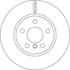 2x Bremsscheibe TRW DF6757 f�r BMW MINI CLUBMAN F46 F55 F45 X2 F39 F56 2er Van