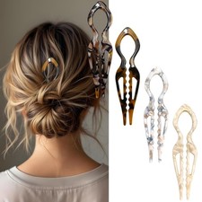 4Pcs Hair Pins for Women - French U Shaped Hair Pins - Elegant Women Hairs Ac...