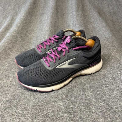 Brooks Trace Shoes Womens Size 9.5 Black Purple Running Sneakers 1203511B021
