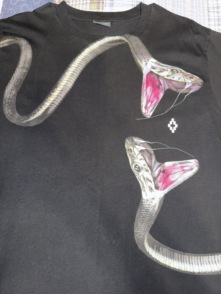 Marcelo Burlon County of Milan “Double Snakes” T-Shirt Black M