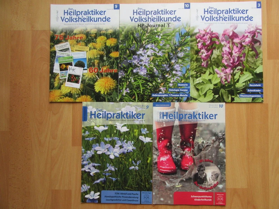 Der Heilpraktiker - Fachzeitschrift für Natur- und Erfahrungsheilkunde, 5 Hefte - Bild 1 von 1