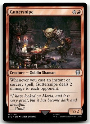 Guttersnipe #220 (NM) Lord of the Rings LTC Magic MTG