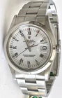 ROLEX WATCH AUTOMATIC STAINLESS STEEL DATE BOX & PAPERS