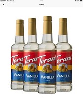 Torani Syrup, Vanilla, 25.4 Ounces Pack of 4 7/2027