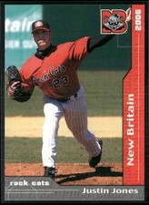 Justin Jones 2006 New Britain Rock Cats Team Set Card