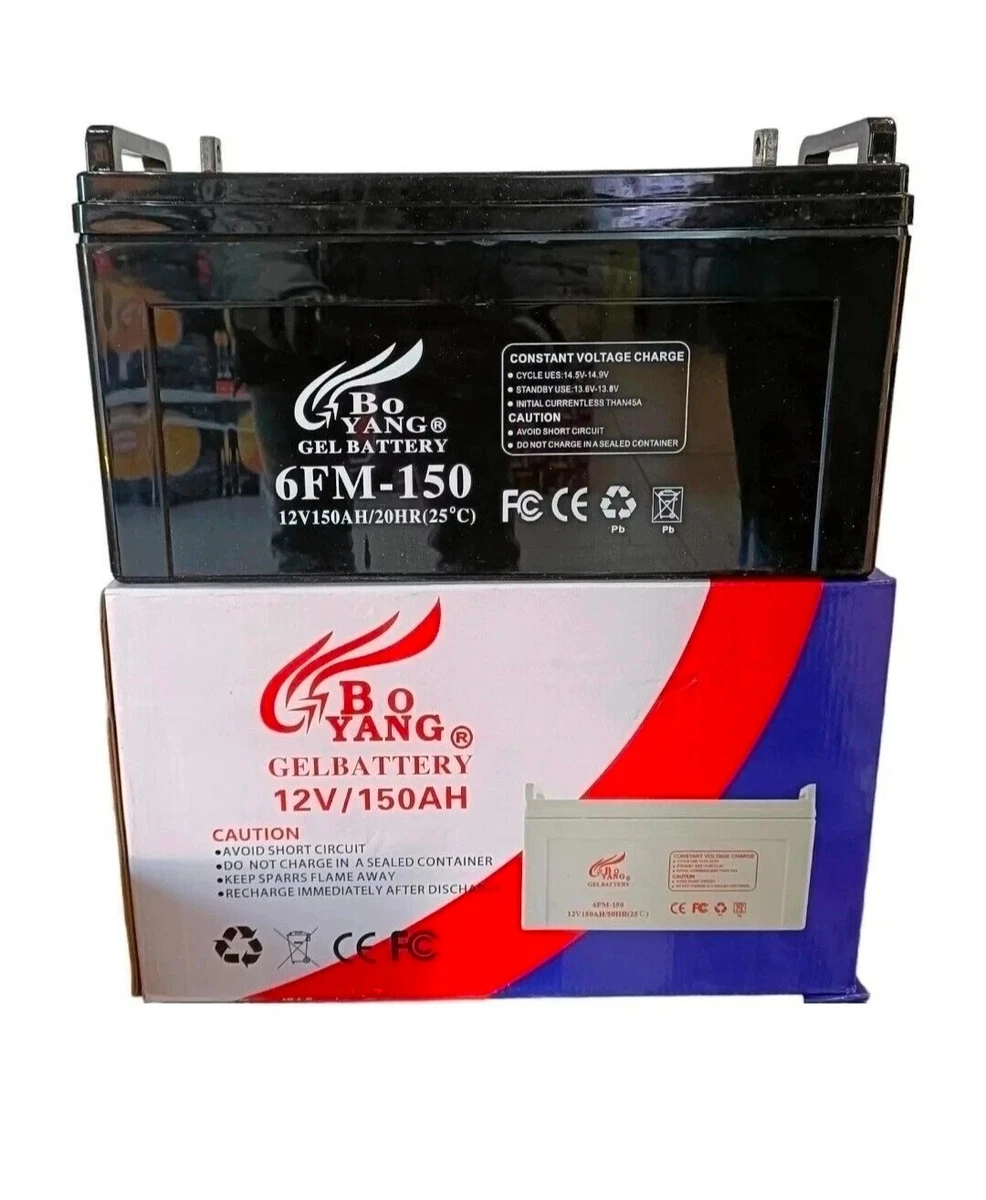 BATTERIA GEL 150AH 12V PER ACCUMULO PER KIT SOLARE FOTOVOLTAICO PANNELLO SOLARE