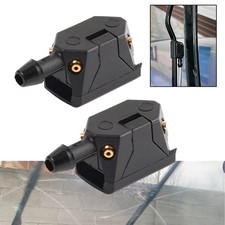 Left Right Wiper Arm Nozzle Washer Jet 4Way Jets Mounted onto ArmUniversal 