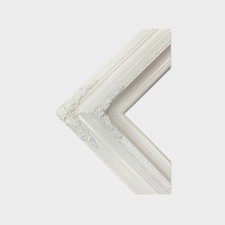 20 x 30 In stock- Traditional compo ornate wood frame, PURE WHITE,white wood