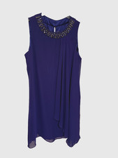 WOMEN'S CLOTHING/ FORMAL DRESS/ VINCE CAMUTO/ ROYAL BLUE/RHINESTONE NECKLINE/ 12