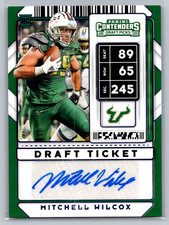 2020 Contenders Draft Picks Ticket Green Mitchell Wilcox #250 Auto USF BULLS