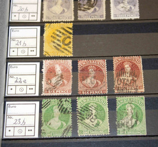 Nueva Zelanda ex 1855/1969: Buen inventario en 2 álbumes de liquidación de herencia