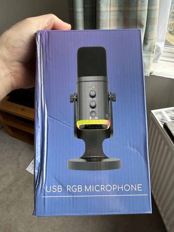 Podcast Microphone USB RGB Gaming/live Streaming Boxed And Unused