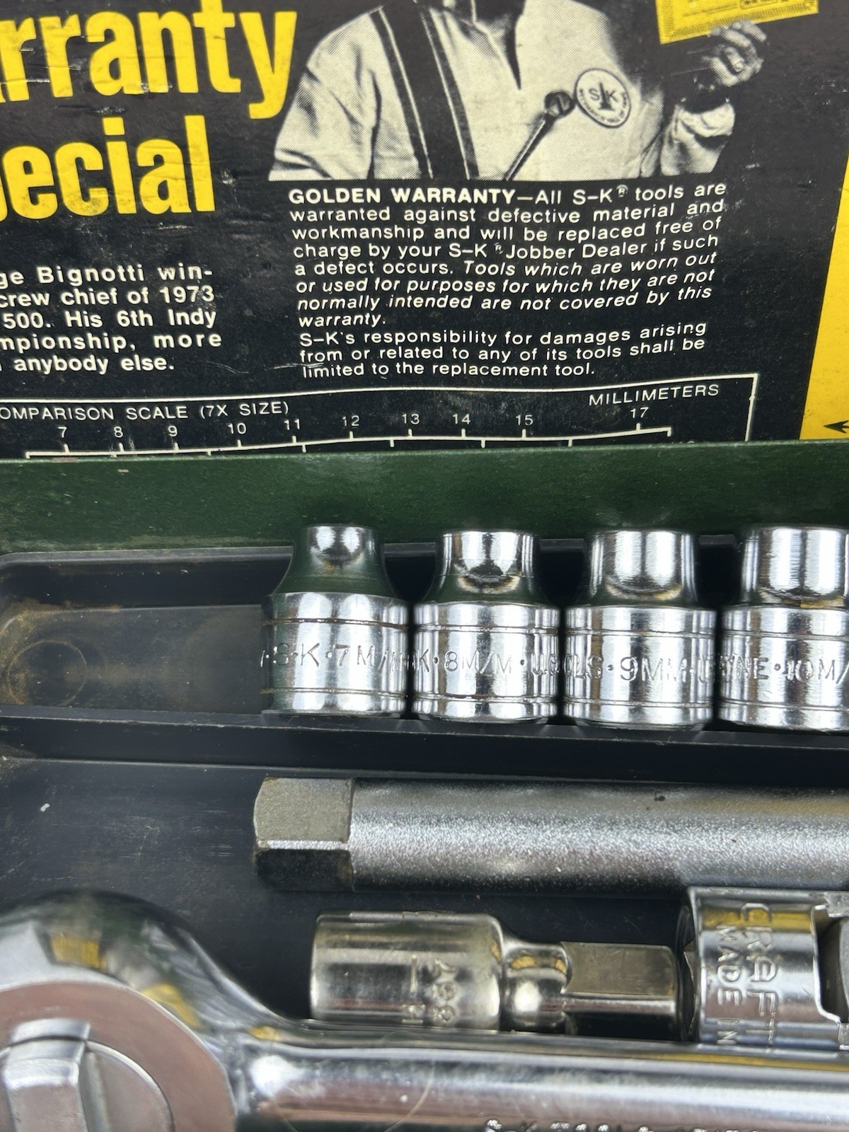 S-K Tools Socket Set 3/8” Drive 14pc w/ Ratchet, Ext, Adapters USA