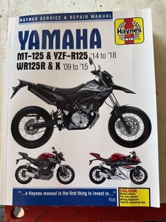 Haynes Manual for Yamaha MT 125 & YZF R125 14 to '18