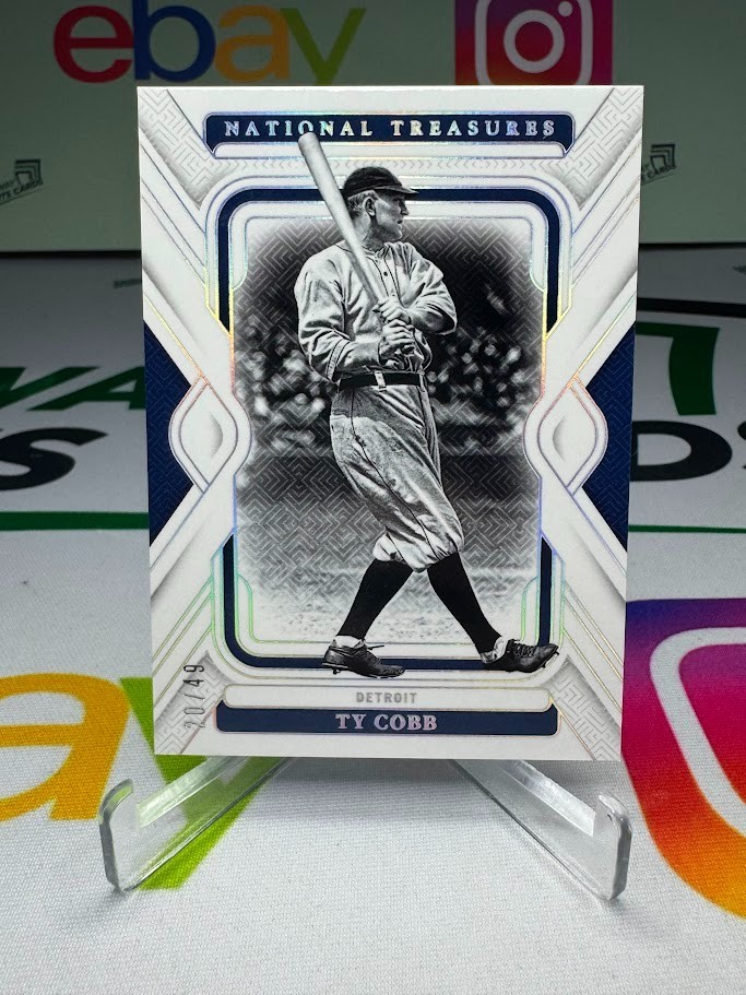 2025 National Treasures Baseball Ty Cobb /49 - Detroit Tigers