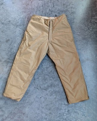EDDIE BAUER Pants, Vintage, Blizzard Proof, Down Insulation, Khaki Brown L