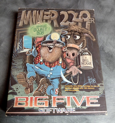 Original Miner  2049er Atari 400/800/1200  -Original Box, Cartridge, Instruction
