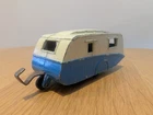 Vintage Dinky Toys Accessories No. 190 Caravan Blue & White 1960s Diecast Model