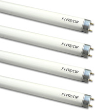 4 Pack F14T8/CW Fluorescent Light Bulb,T8 14 Watts 4100K Cool White T8 Linear