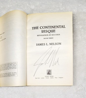 RARE SIGNED The Continental Risque 1776 United States Navy Creation Nelson Book