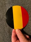 nice old Belgian Flag Disc Used For Marking Military Cemeteries WW1 WW2 era