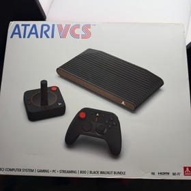 NEW SEALED Atari VCS 800 Console Bundle WALNUT Video Game Retro Gaming 4K HDMI