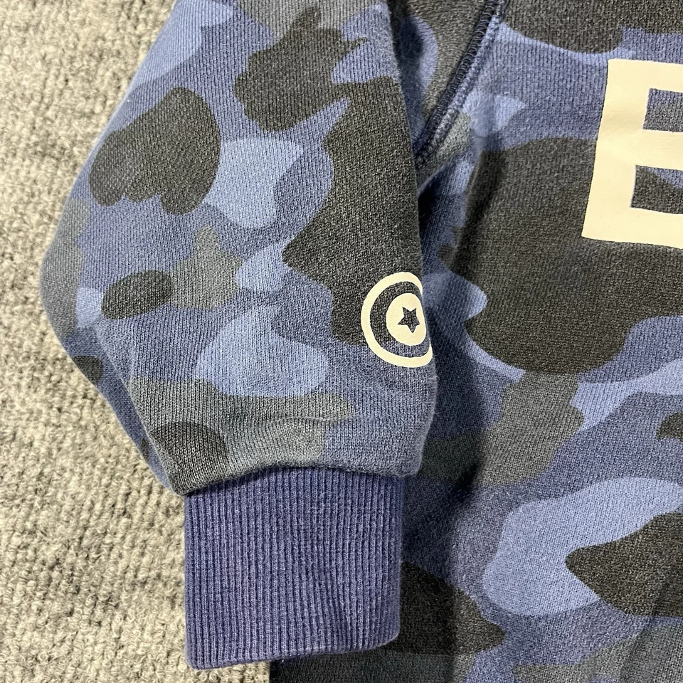 A Bathing Ape BAPE Baby Milo Kids Camo Spell Out Sweatshirt - Size 110 (4T) - Image 3 of 4