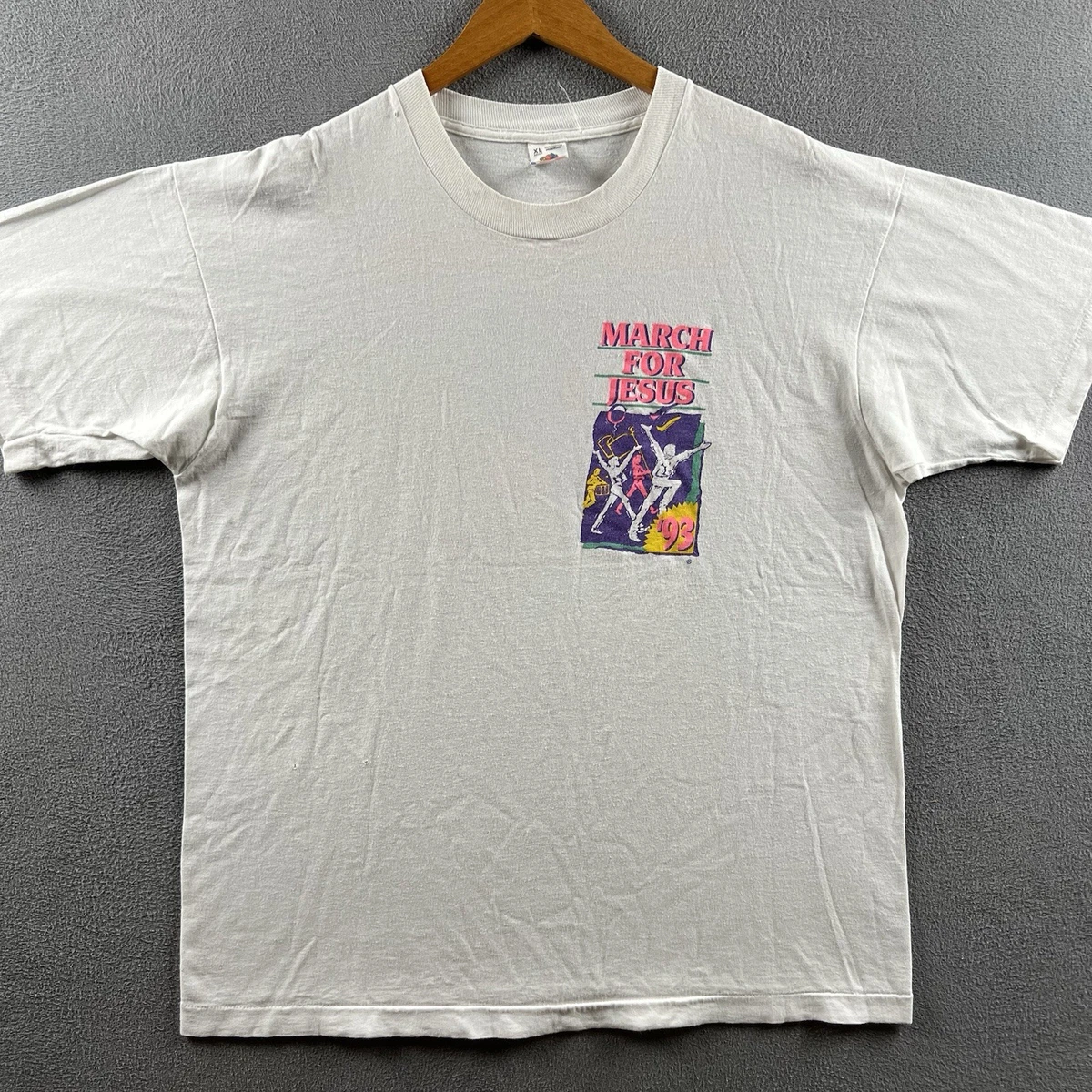 Fruit of the Loom Hip Hop Cotton Vintage T-Shirts for Men for sale