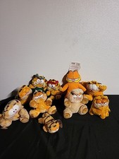 Lot Of 10 Vintage 1980s Dakin Garfield Plush Stuffed Animals 2 With Tags