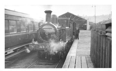 1954 CORK ALBERT QUAY Bahnhof F6 2-4-2T #33 Irland Eisenbahn Foto