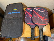 Blomoba Pickleball Paddles Set of 2 With Carrying Case with Strap