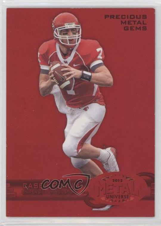 2012 Fleer Retro 1997-98 Metal Red PMG 23/100 Case Keenum #M-53 Rookie RC 00em