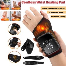 Heated Wrist Brace 3 Heat Settings 3 Vibration Modes Wrist Support Massage Wrap