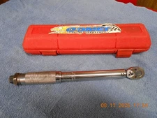 1/4" DR DRIVE INCH LBS POUND MICROMETER CLICKER TORK TORQ TORQUE WRENCH TOOL