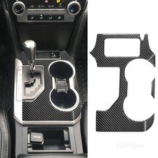 4pcs Carbon Fiber Cup Holder Gear Shift Sticker Trim For Toyota Camry 2012-14