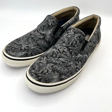 Sperry Topsider Slip On Boat Shoes Men US 10 M Deck Floral Classic Sneakers VGUC
