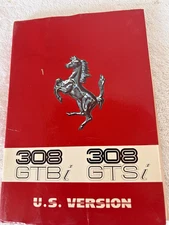 1981/1982 Original Ferrari 308 GTBi 308 GTSi Owners Manual - U.S. Version  used