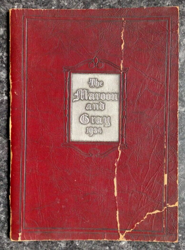 1934 Hagerstown (Md) High School Yearbook Maroon and Gray