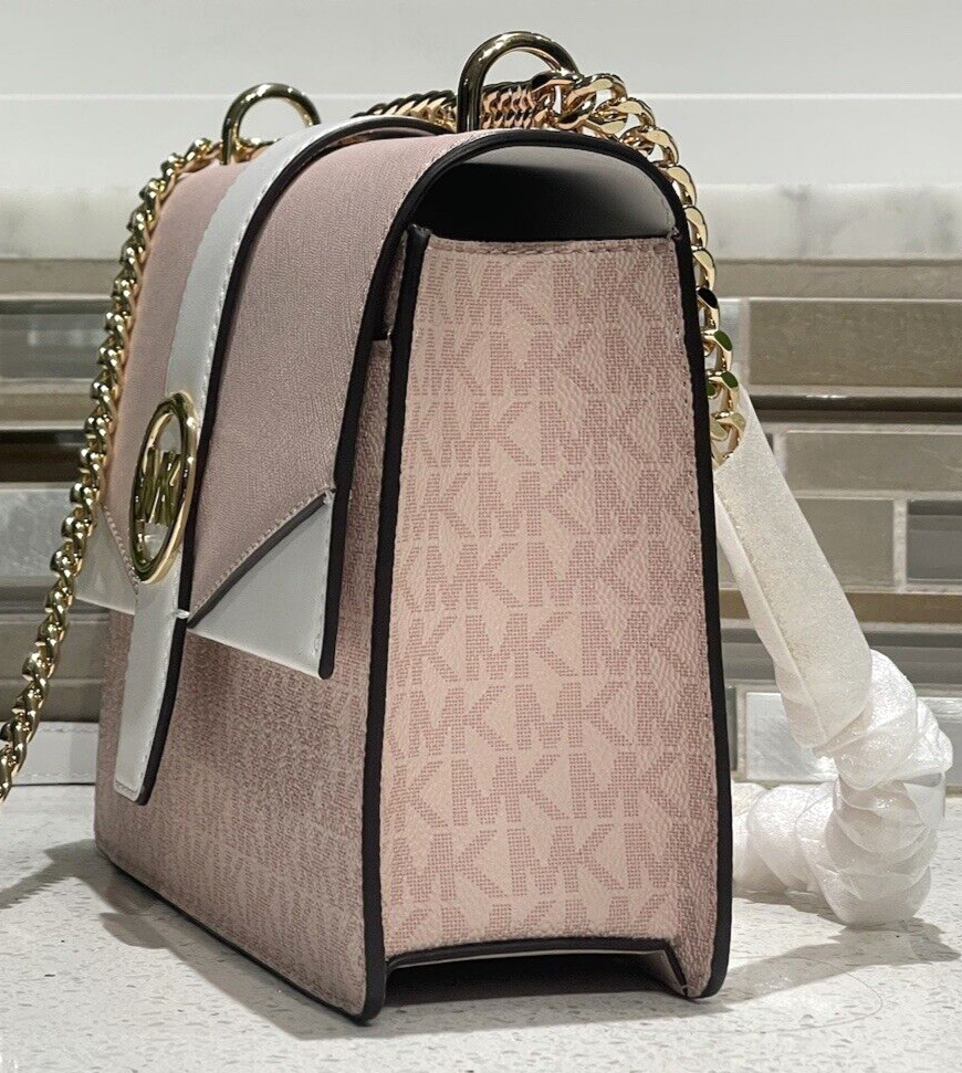 MICHAEL KORS GREENWICH SMALL FLAP CROSSBODY MK CHAIN BAG