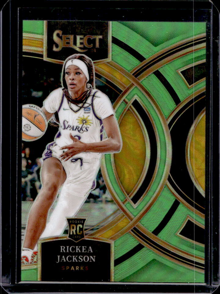 2024 Select WNBA Rickea Jackson Neon Green Prizm RC Premier #62/75