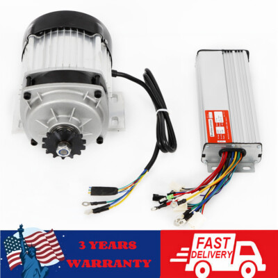 48V DC Brushless Electric Motor Kit For Scooter E-bike Go Kart ATV w/Controller